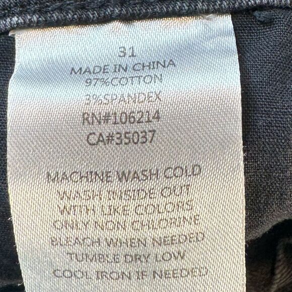 Joe's Jeans Mini Skirt Womens Size 31 Washed Black Destroyed Denim Frayed Hem - Picture 3 of 16